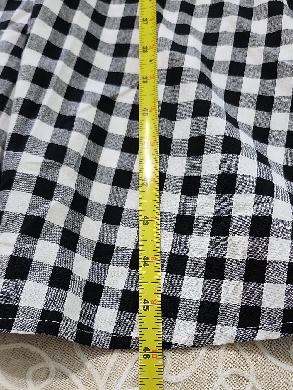 Modcloth Black & White Gingham Wrap Midi Dress - Picture 13 of 14